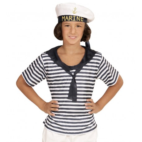 CAMISETA MARINERO INFANTIL CON GORRA