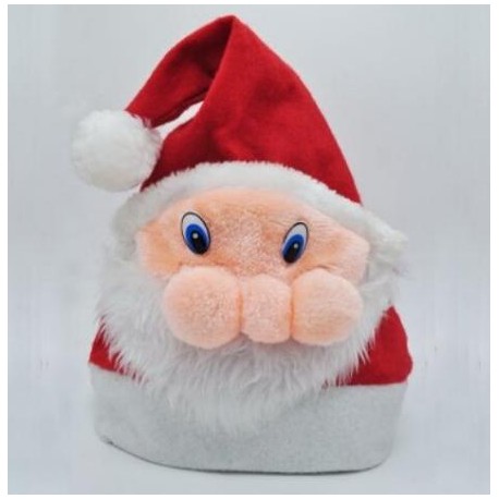 GORRO PAPÁ NOEL CON CARA 