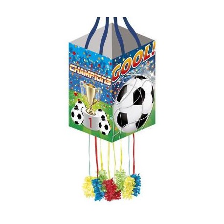 4 piñatas fútbol, Piñata cumpleaños infantil, Sin relleno, Piñata pelota,  Papel 4052025319557