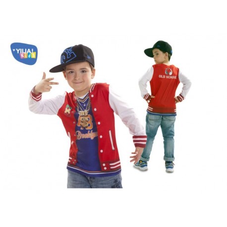 CAMISETA RAPPER MANGA LARGA INFANTIL