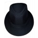 SOMBRERO BORSALINO TELA NEGRO ADULTO