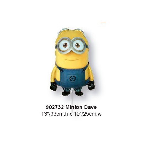 GLOBOS FOIL MINION DAVE MINI CON PALO