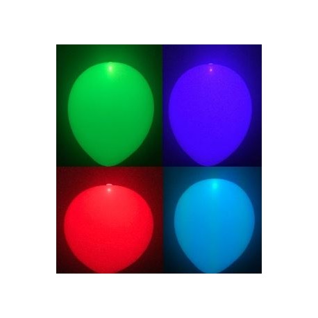 GLOBOS LÁTEX CON LED ARCOIRIS