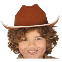 SOMBRERO VAQUERO MARRÓN INFANTIL