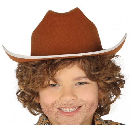 SOMBRERO VAQUERO MARRÓN INFANTIL