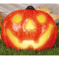 CALABAZA CON LUZ 17 CM