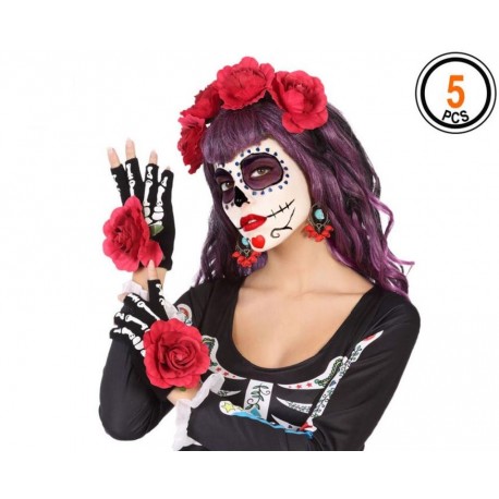 SET HALLOWEEN CATRINA