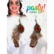 PENDIENTES DE INDIA CON PLUMAS