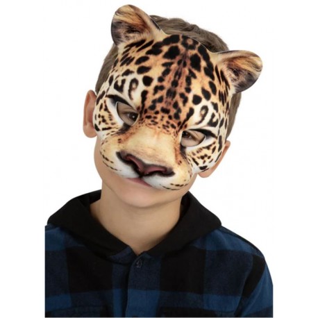 CARETA DE LEOPARDO CON GOMA INFANTIL