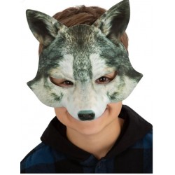 CARETA DE LOBO CON GOMA INFANTIL