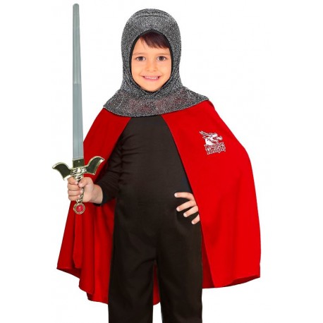 CAPA MEDIEVAL CON CAPUCHA INFANTIL