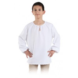 CAMISA BLANCA INFANTIL Y ADULTO