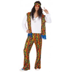 DISFRAZ DE HIPPIE HOMBRE ADULTO