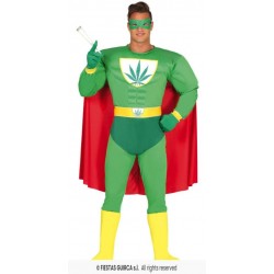 DISFRAZ DE SUPERHÉROE MARIHUANA ADULTO