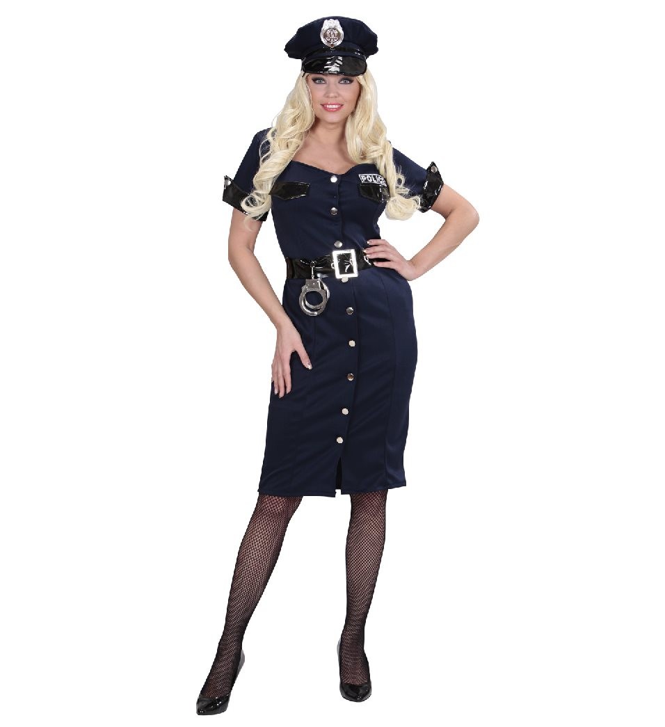 Disfraz divertido de mujer policía