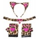 SET LEOPARDO ROSA